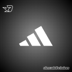 Adidas Stripes Logo Sticker